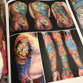 Photographs of large full color tattoo pieces  from Orient Ching - Signs of Orient Ching.