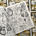 Tons of human hearts and medical-anatomy-like illustrations.