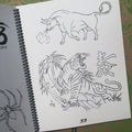 Bulls and tigers from Sketchbook Vol. 1 1996 by Mike "Rollo" Malone.