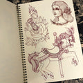 Roses and Carousel Horse in A Book of Girls by Ian Parkin.