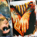 Tattooed hands from Forever and Ever: New Works by Shawn Barber.