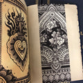 Black and grey patterns and flowers, from Ornamental Studies by Jack Peppiette.