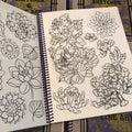 Darcy Nutt's Pencil Sketches & Line Art features Eastern Asian flowers. 