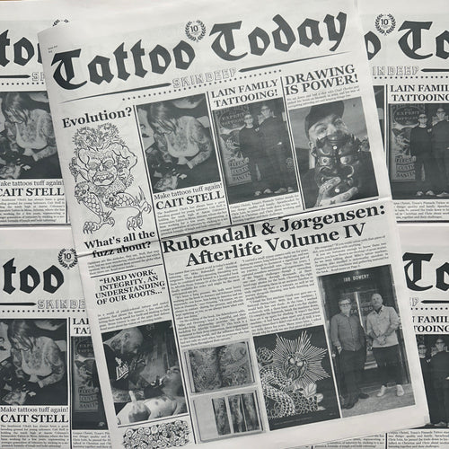 Front cover of Tattoo Today #10 featuring various articles and photographs.