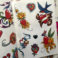 Swallows and name ribbons in Official Tattoo Brand -- Hearts Vol. 1 by JD Crowe.