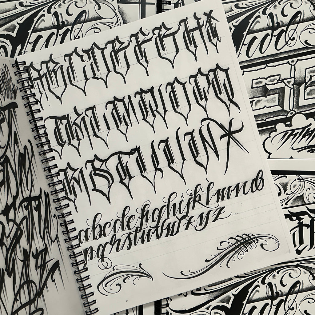 Tattoo lettering fonts alphabet - Bronctattooaus.com