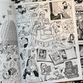 Inside pages of Craphound, 'Additions 2023', featuring black and white clip art of books, children reading, and bees