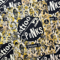 Front cover of Tattoo Punks Vol. 3 featuring a collage of black and yellow illustrations.