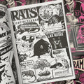Graphic illustrations of rats and mice.
