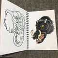 Elephants and boars from  Animal Heads by Mike Wilson & Bert Krak.