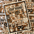 Front cover of  Crap Hound (Additions 2020) by Sean Tejaratchi. Illustration inspired by vintage catalogs, advertising, obscure books, and found ephemera.