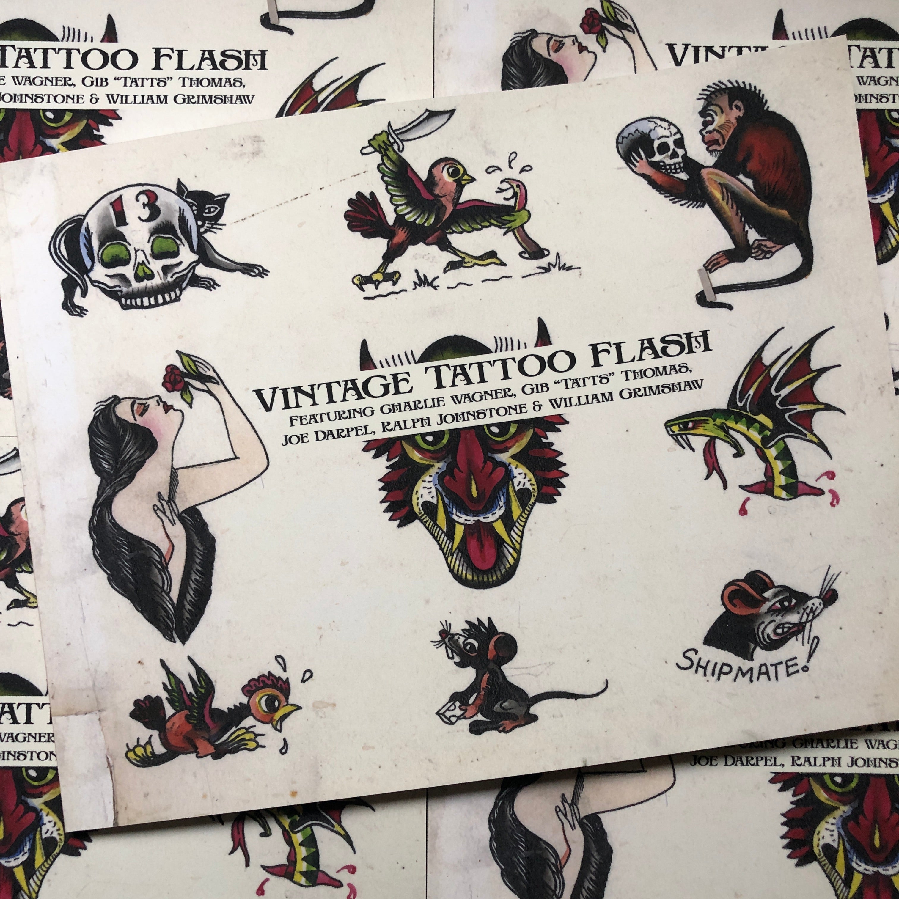 Tattoo Flash Collective Vol One  BELZEL BOOKS