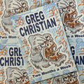 Belzel Books presents Two Months a Week by 1 by Greg Christian. Gorilla on cover.