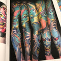 Photo of a full color hannya and dragon tattoo sleeve from Orient Ching - Signs of Orient Ching.