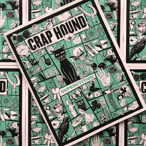 Front cover of Crap Hound 8: Superstition by Sean Tejaratchi.