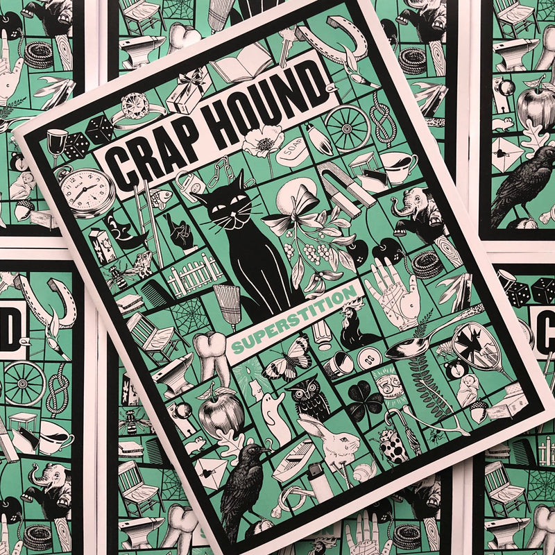 Front cover of Crap Hound 8: Superstition by Sean Tejaratchi.
