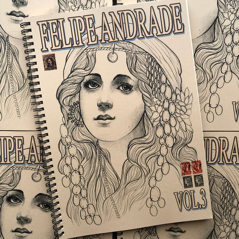Belzel Books presents Vol. 3 by Felipe Andrade. Gypsy on beige cover.