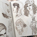 Drawings of women from Book of Girls by Ian Parkin.
