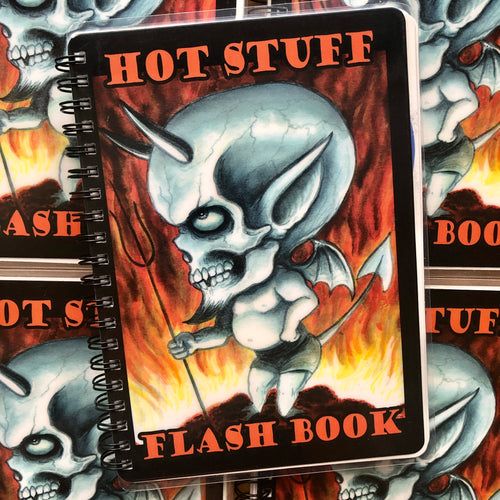 Front cover of Hot Stuff Flash Book by Mike Wilson. Devil on cover.