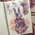 Rabbits and birds in Sketchbook Vol. 1 by Neil Dransfield.