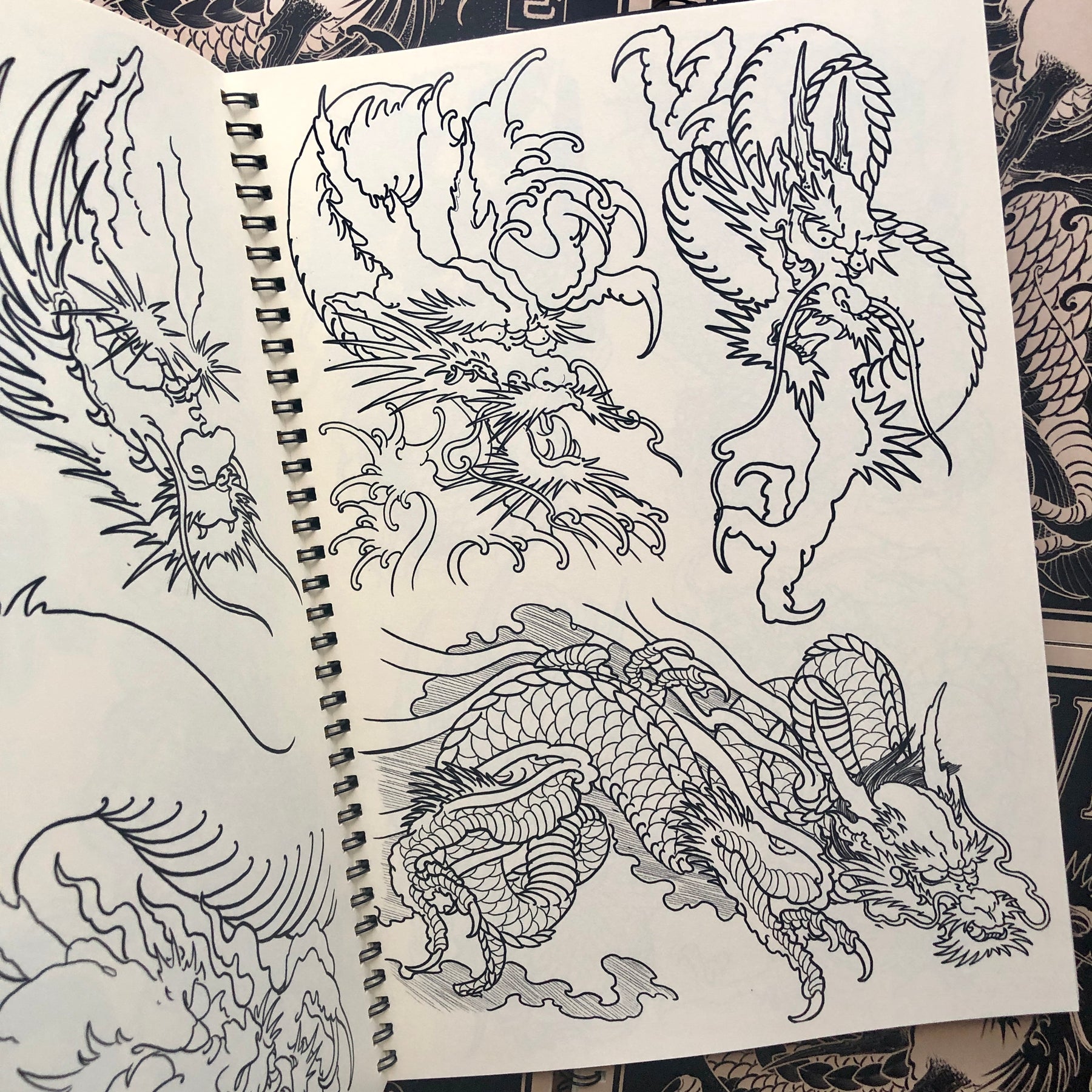 dragon dance drawing | Japanese dragon tattoos, Dragon tattoo drawing,  Chinese dragon tattoos