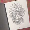 Native American from Sketchbook Vol. 1 by Mike "Rollo" Malone.