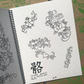 Roses and hearts from  The Complete Sketchbook Set by Mike "Rollo" Malone.