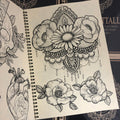 Flowers from Flo Nuttall - A Collection of Patterns, Geometric and Neo-Trad Tattoo Designs Vol. II.