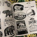Billy Bishop's Commerce & Industry Volume Four features logotypes with bears.