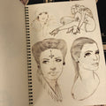 Drawings of women Ian Parkin Sketchbook Vol. 1 