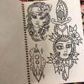 Girl with dagger in Line Drawings Vol. 3 by Kim-Anh Nguyen.