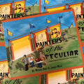 Front cover of Painters of the Peculiar: A Guide to Sideshow Banner Artists & their Respective Work by Michael Papa & Johnny Meah featuring a a full color drawing of a side show