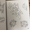 Roses and hearts in Mr. Flash Presents Sailor Jerry: Hearts & Flowers Sketchbook Vol. III.