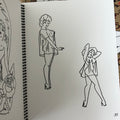 Ladies in night gowns from Sailor Jerry - Pinup Sketchbook Vol. 1 & 4 Set