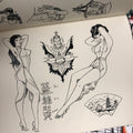 Asian girls in Across the Pacific, Pinky's Gift to Sailor Jerry by Pinky Yun.