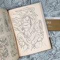 Inside pages of Ade - Sketches - Gentlemans Classics featuring a sketch of a mystical warrior character.
