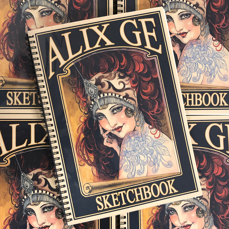 Front cover of Sketchbook by Alix Ge.