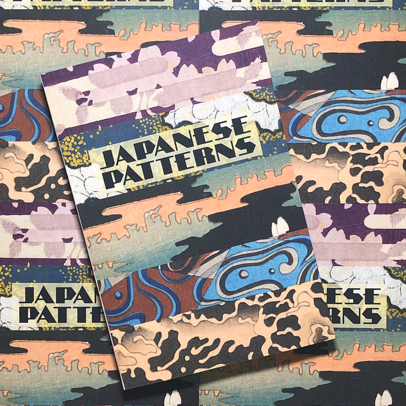 Front cover of Japanese Patterns featuring a variety of patterns designs in full color 