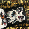 Inside pages of Tattoo Flash Collective Vol One featuring artwork by Eric Perfect