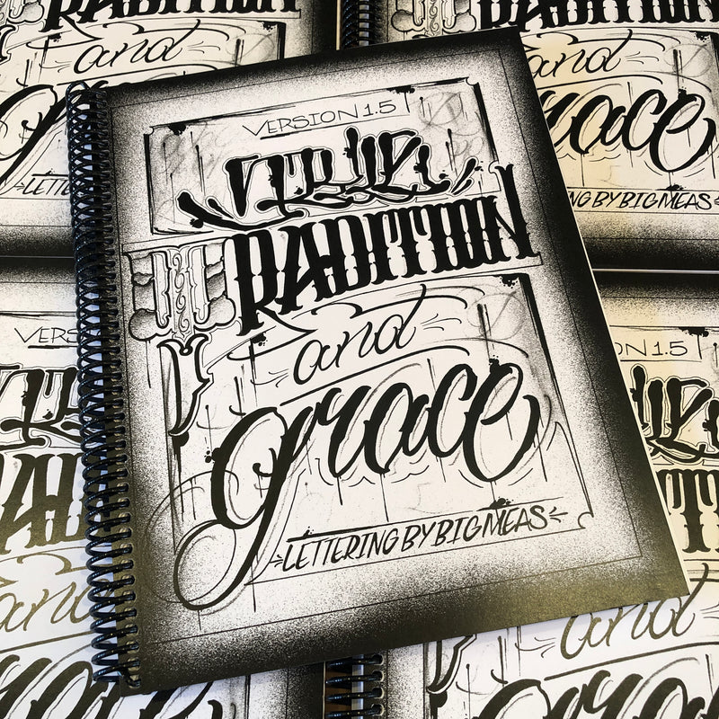 Front cover of Style, Tradition, and Grace, Version 1.5 by Big Meas. Diverse lettering on cover.