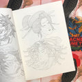  Inside page of Brian Macneil - Lines Volume Two featuring two unique geishas.