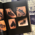 Inside page of Dan Smith - You'll Never Walk Alone high lighting four realistic tattoos of Vans shoes
