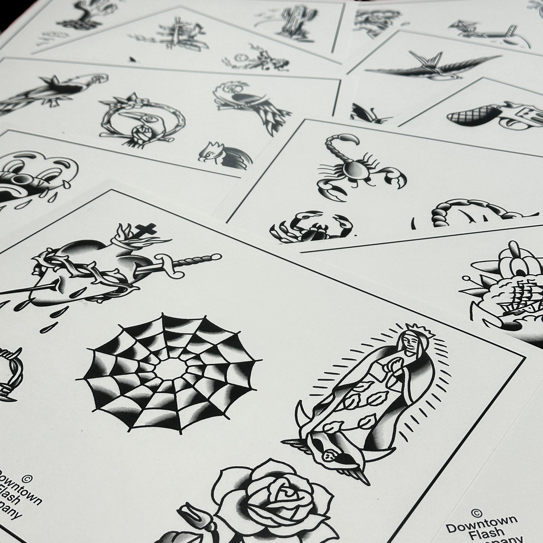 Black And Grey Traditional Tattoo Flash black-and-grey-traditional-tattoo-flash